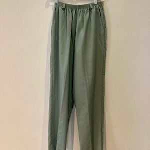 Vtg Alfred Dunner Sage Green Trousers Sz 10